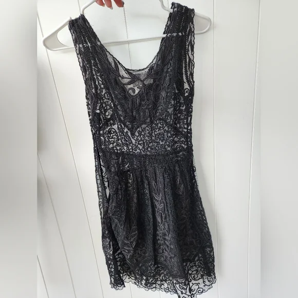 Anthropologie Yoana Baraschi Lace V-Neck Dress EUC - Picture 7 of 9